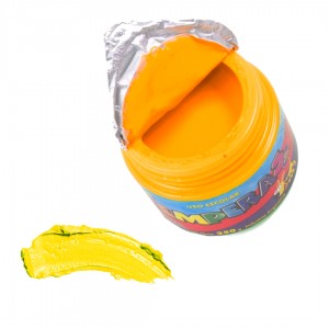 SEÑORITA TEMPERA EN POTE FLUO ANARANJADO x 250gr